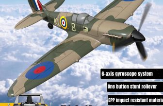 Axion Spitfire mk24 RTF Electric Mini 4-channel plane 2.4gHz Mode 2